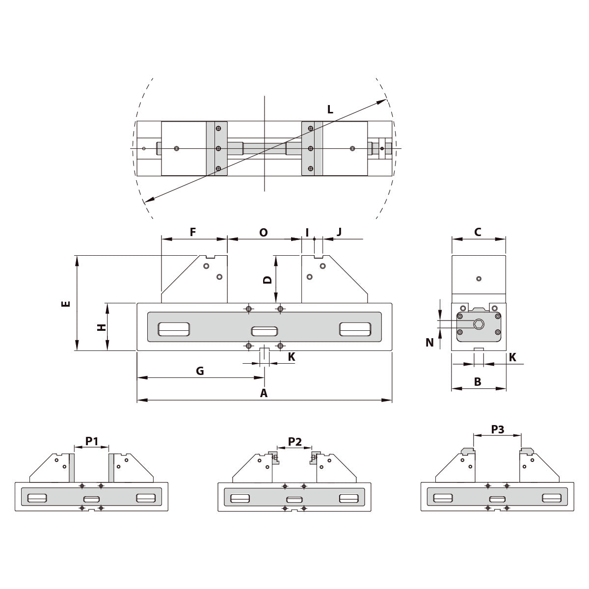 5-Axis precision vice ALT-100M mechanical