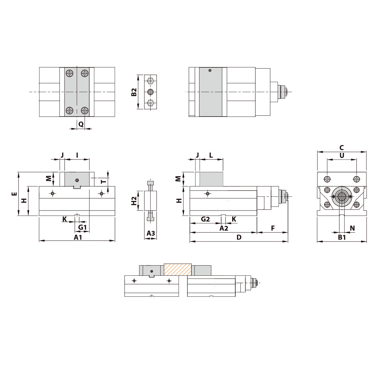 Precision vice AOM-200/HV mechanical with mechanical booster