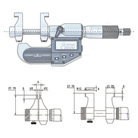 Inside micrometer | digital | 25-50mm with data output | IP 65 