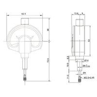 Dial indicator analogue 50-0-50 | reading 0,001mm