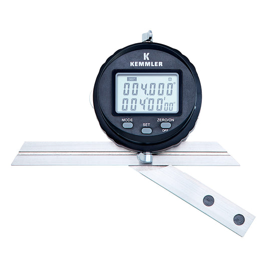 Digital protractor 0-360° with fine adjustment