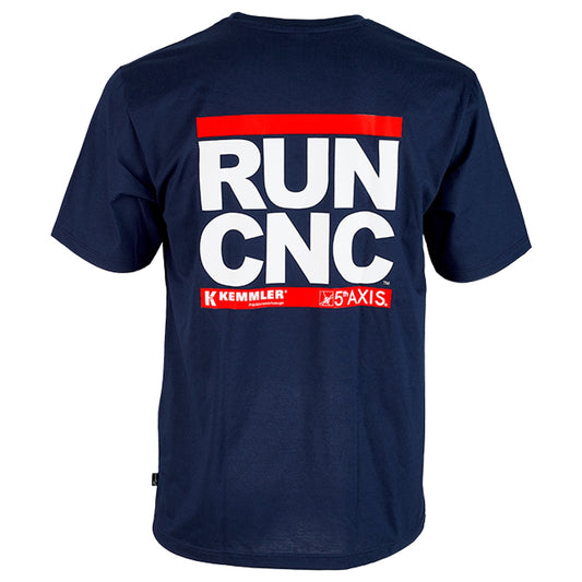 T-shirt made from 100% cotton Night-blue RUN-CNC print