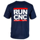 T-shirt made from 100% cotton Night-blue RUN-CNC print