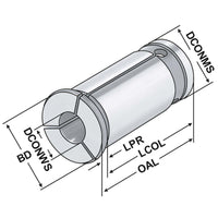 Reduction sleeves for hydraulic expansion chucks DCONMS=25 | DCONWS=8