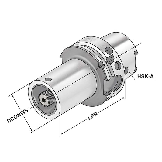 Adaptor HSK to ISO 26623 (PSK) HSK 63 - PSK 40 - 80