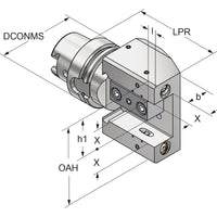 Multi-turning toolholder HSK 63-20-112 ISO 12164-3  HSK-T