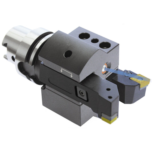 Double turning toolholder HSK 63-25-100 ISO 12164-3  HSK-T