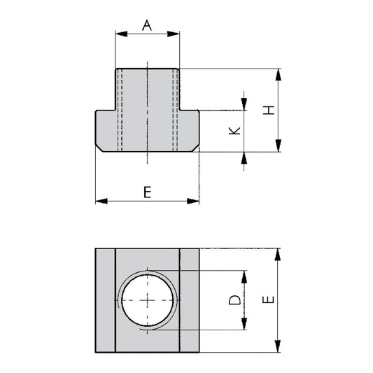 T-Nuts M12x16