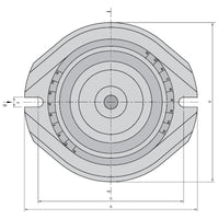 Swivel base for machine vice ATW-810