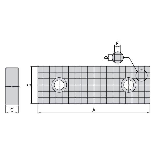 Serrated jaws (Pair) for ATW-675 | ATW-689 | MG-60 | AM-C60 | TLD-60