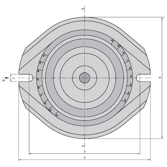Swivel base for machine vice HP-40