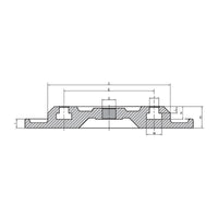 Swivel base for machine vice HP-40