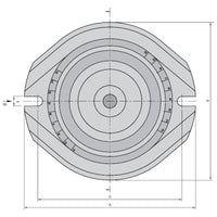 Swivel base for machine vice HP-80 / MP-80