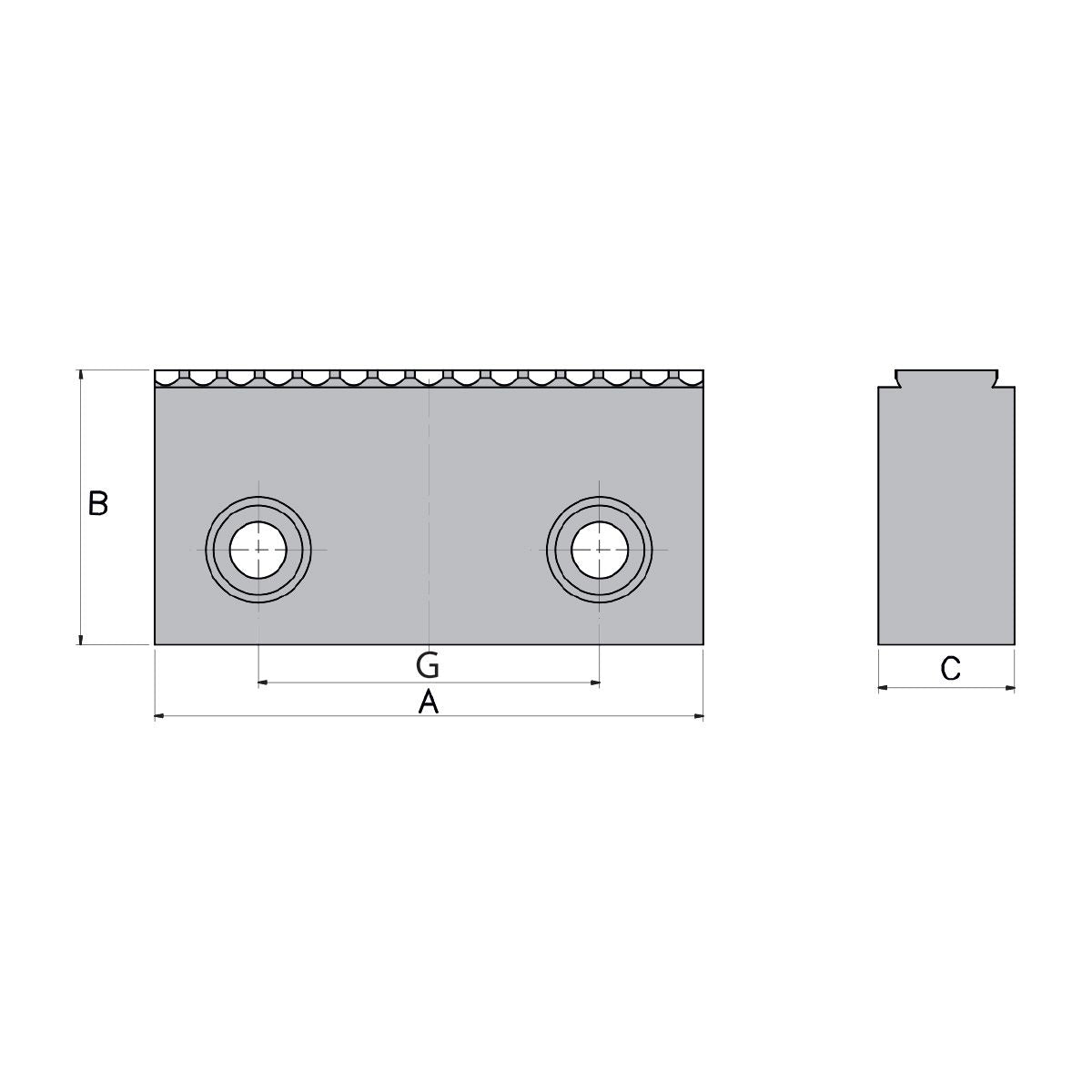 Claw jaws set (Pair) for AVQ-125 | AVL-125 