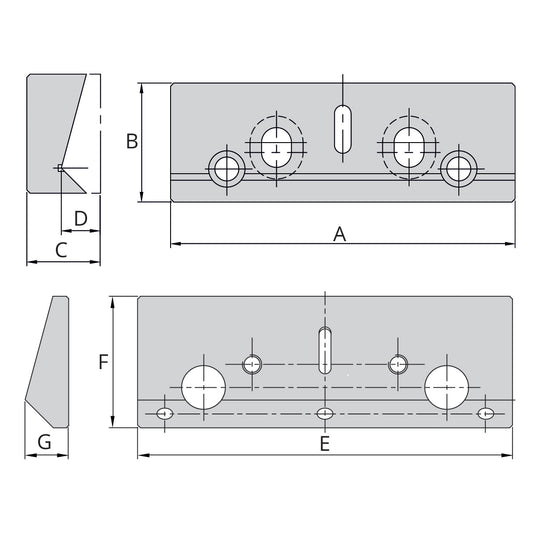 Pair of Hold down jaws for HP-40