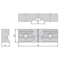Prismatic jaw (1 pc.) for ATW-40/ ATD-460 