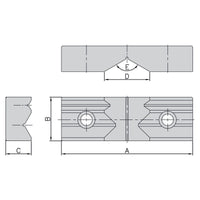 Prismatic jaw (1 pc.) for ATW-375 | ATW-689 | MG-60 | AMC-60 | TLD-60