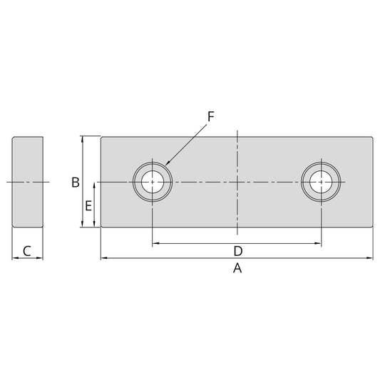 Pair of clamping jaws for ATW-675 | ATW-689 | TLD-60 | MG-60 | AMC-60
