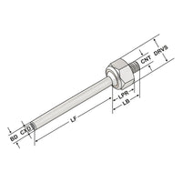 Screw-in coolant nozzle M6 M6 - 3 - 50