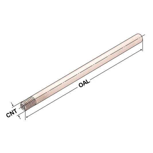 Coolant tube 100mm | Innen Ø 3mm | M5 Gewinde