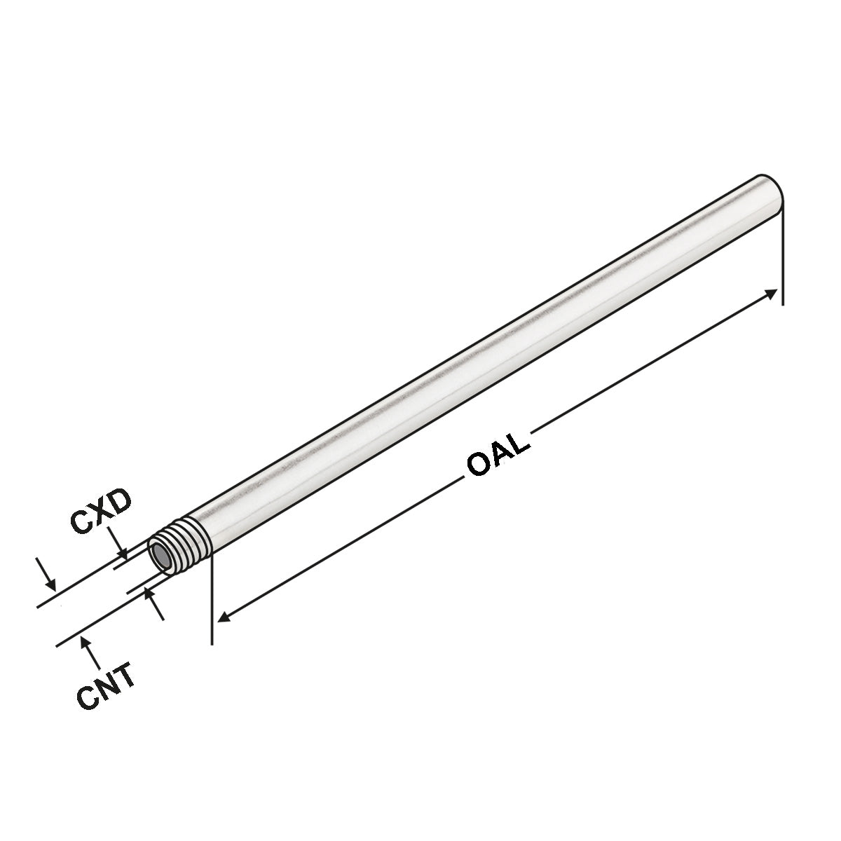 Coolant tube M6 M6 - 4 - 100